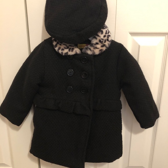 Penelope Mack Toddler Dress Coat with Beret - Picture 6 of 13